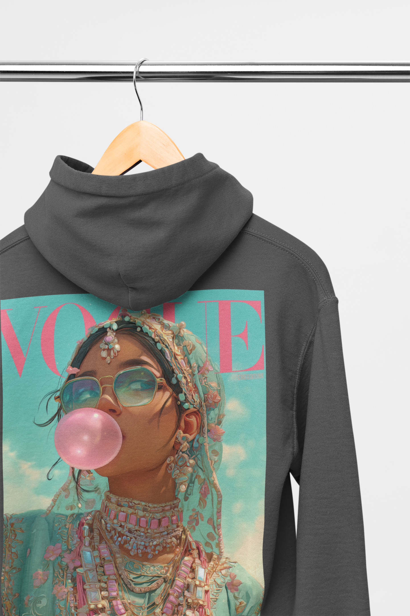Vogue Hoodie - Available in Black Grey or White