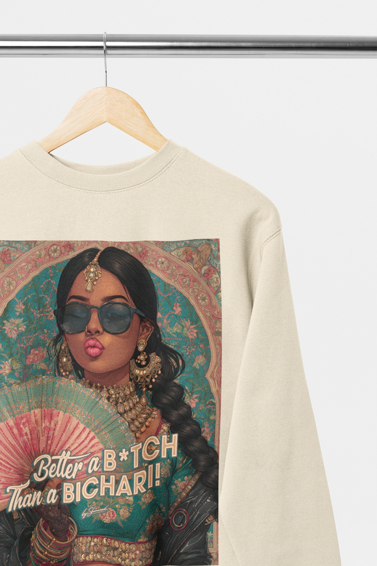 BITCHARI - Front Print Sweater