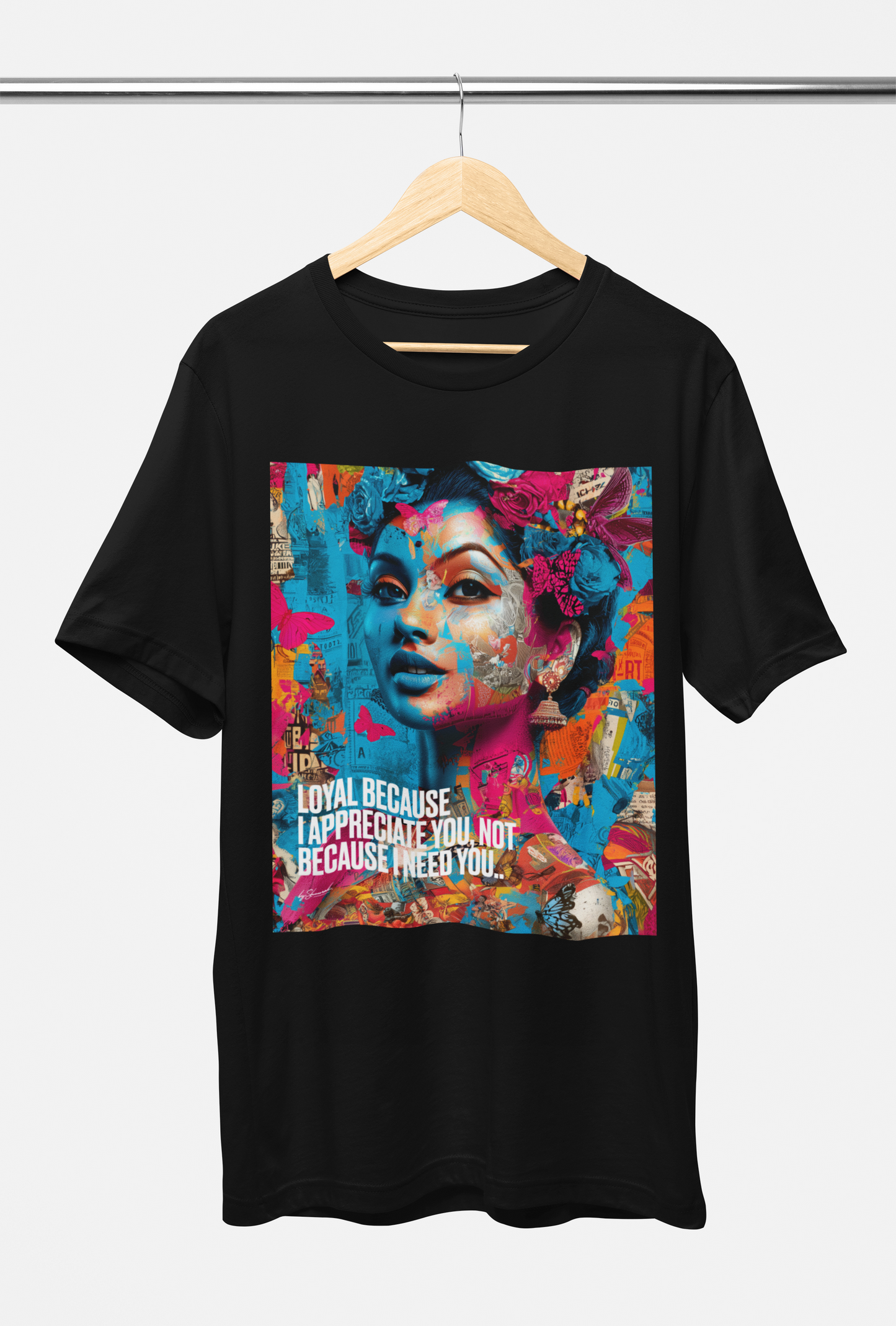 LOYAL T - T-SHIRT : Beige White Or Black