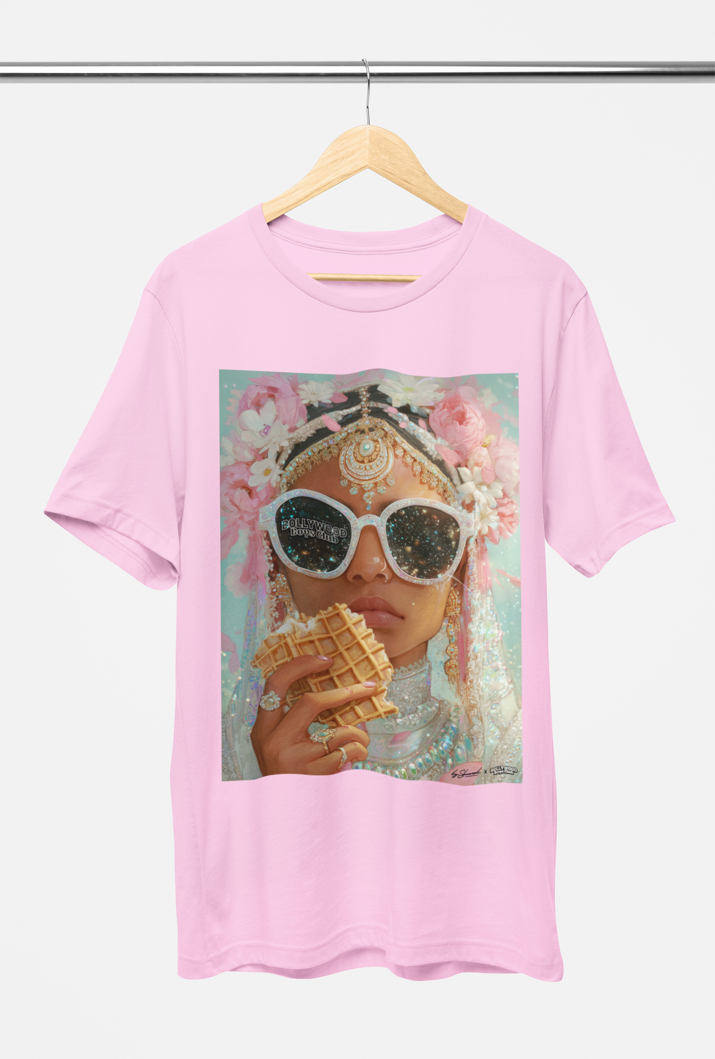 WAFFLER T-SHIRT - AVAILABLE IN Grey Pink or White