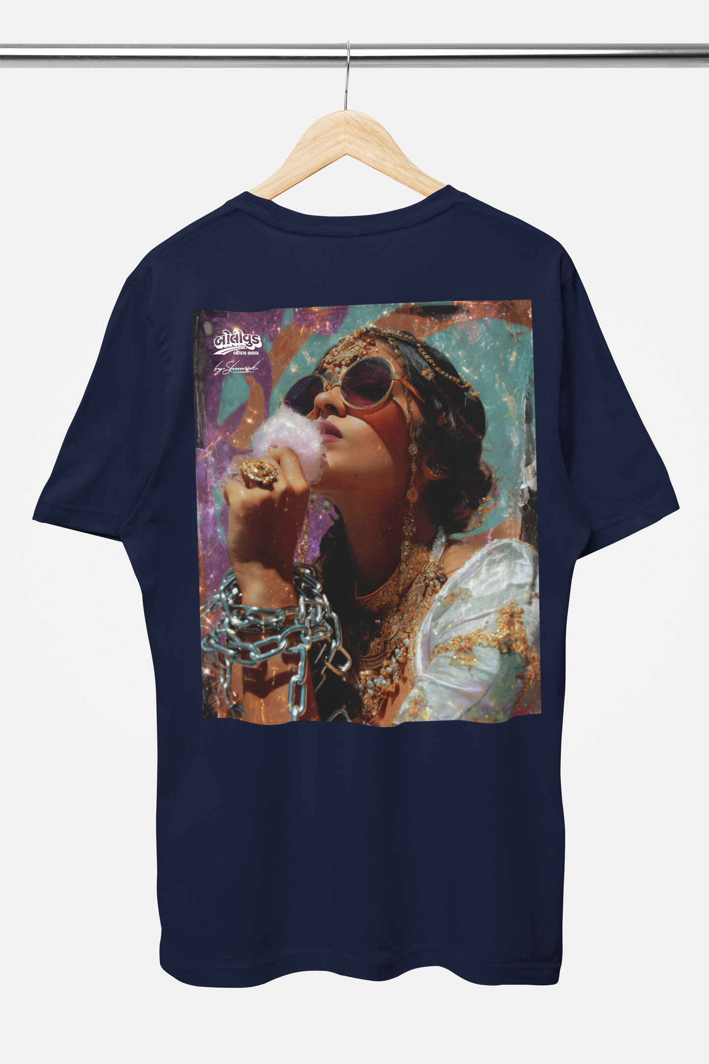 CANDY RAIN : Back Print Beige Navy Or White