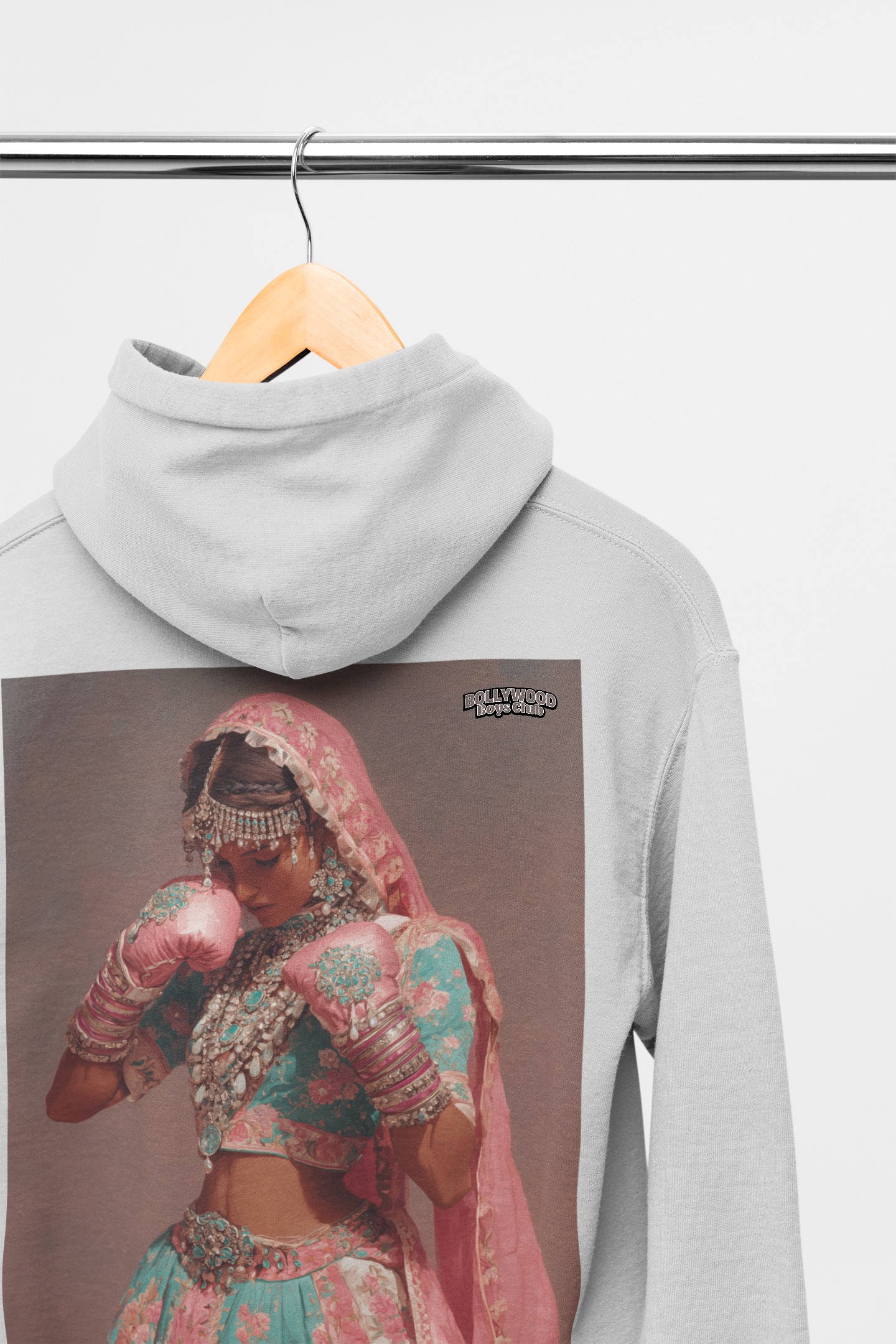 Boxed Hoodie - Available in Sports Grey - White - Black or Pink