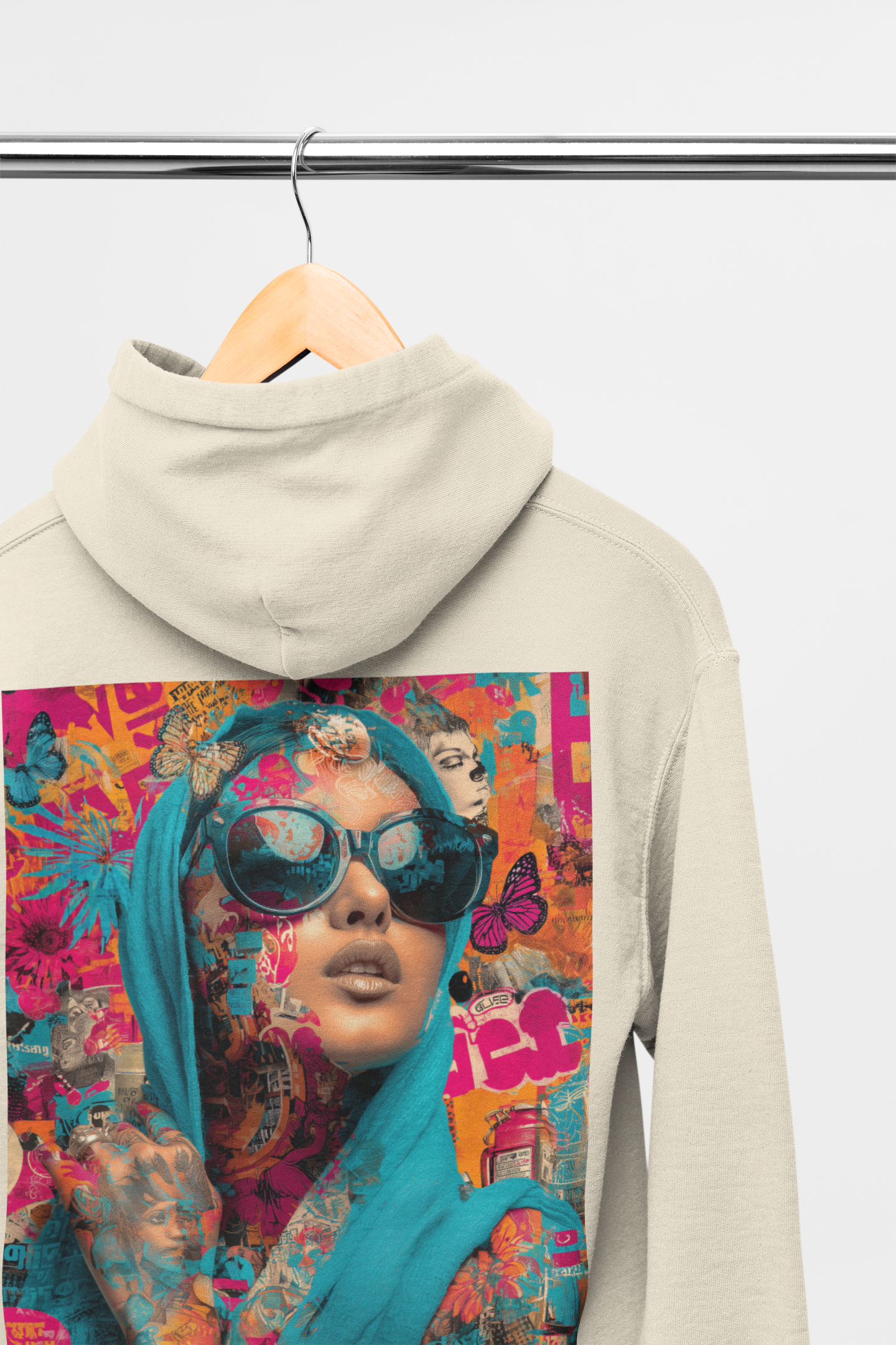 No Drama Hoodies - Black Grey Or Beige