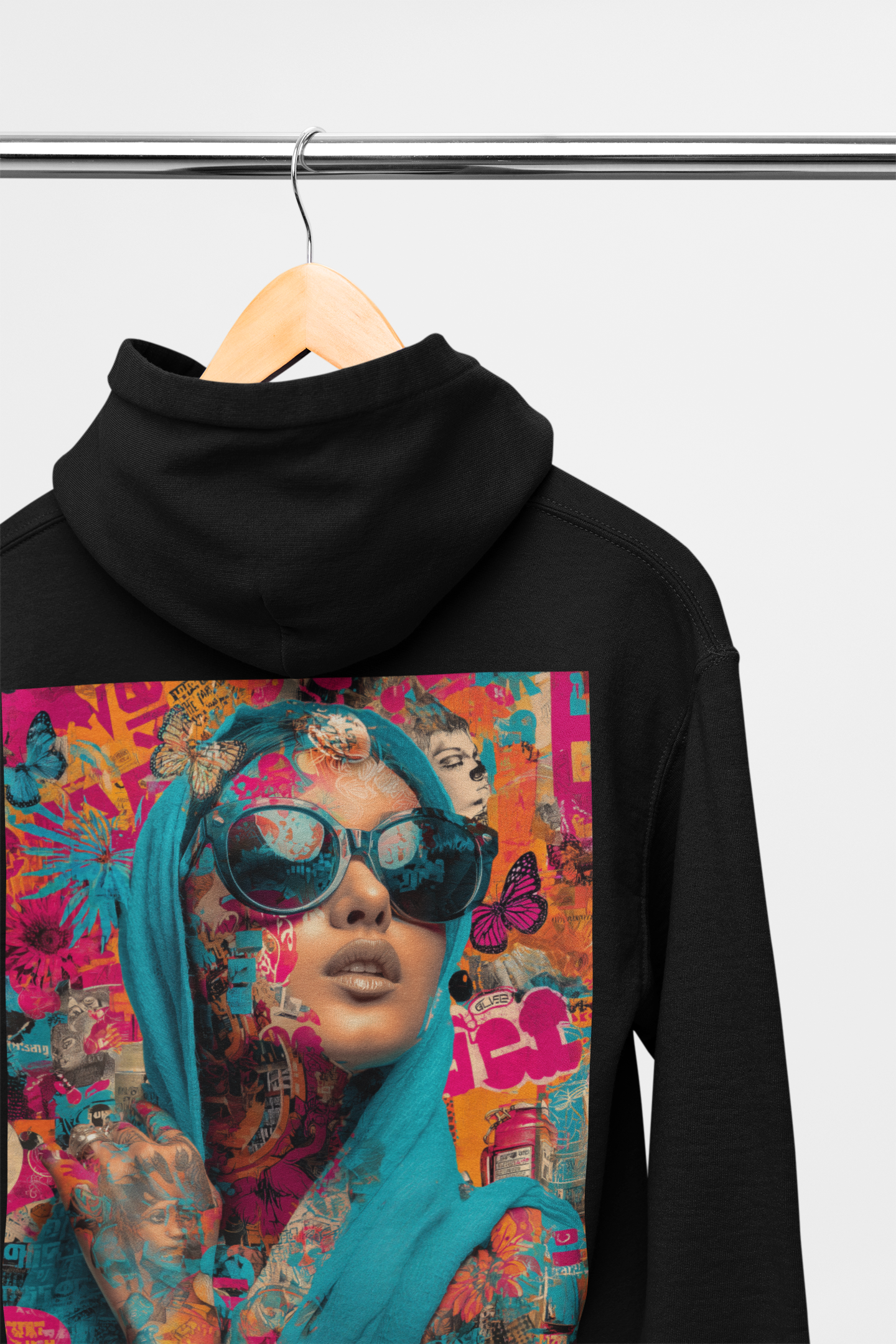 No Drama Hoodies - Black Grey Or Beige