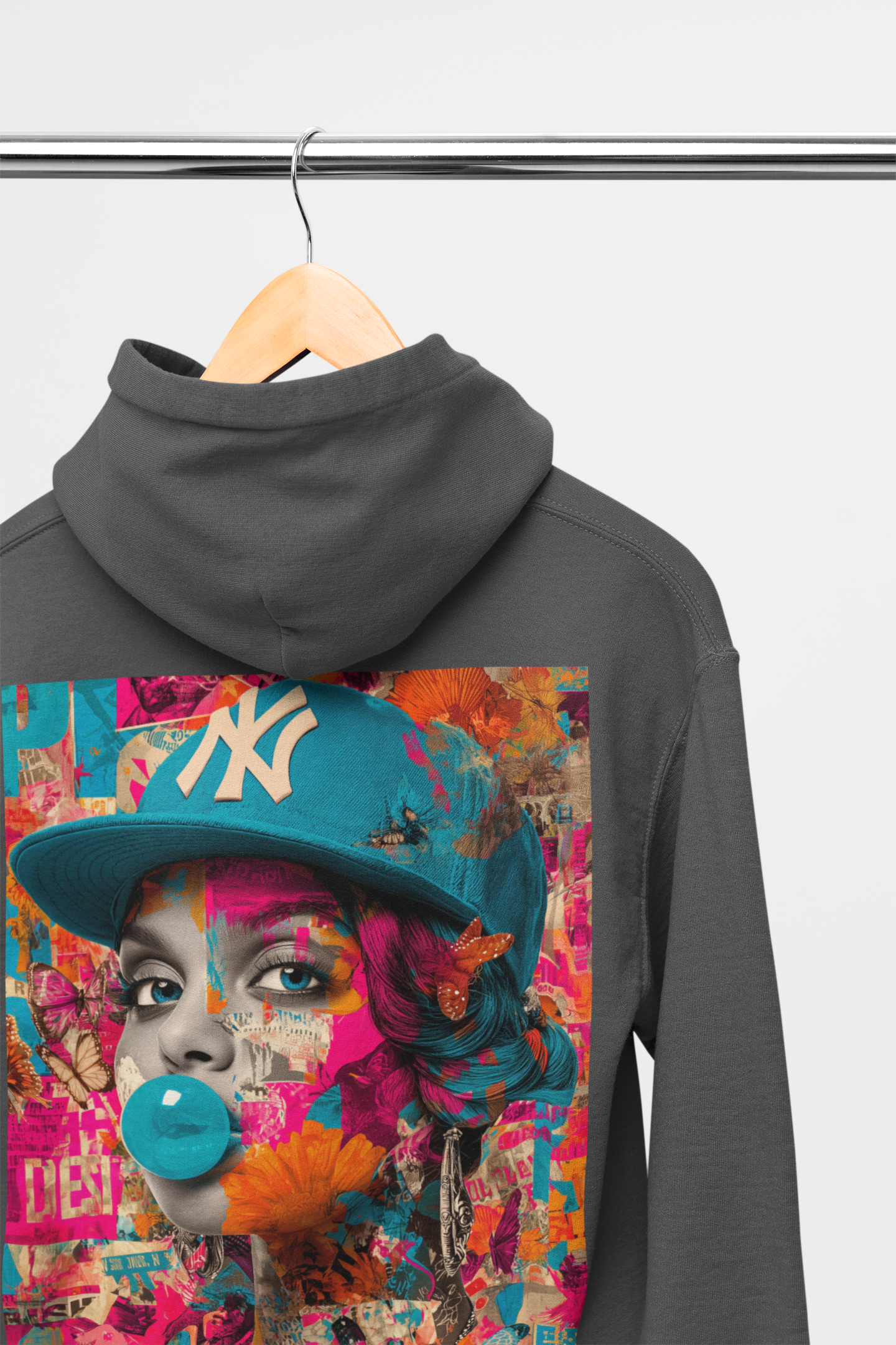 City Rani Hoodies - Black Grey Or White