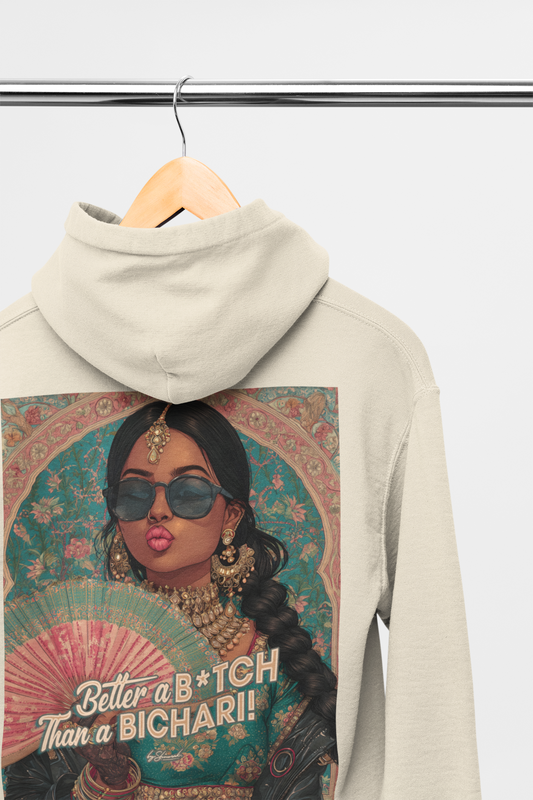 Bitchari Hoodies - Black Grey Beige Or Burgandy