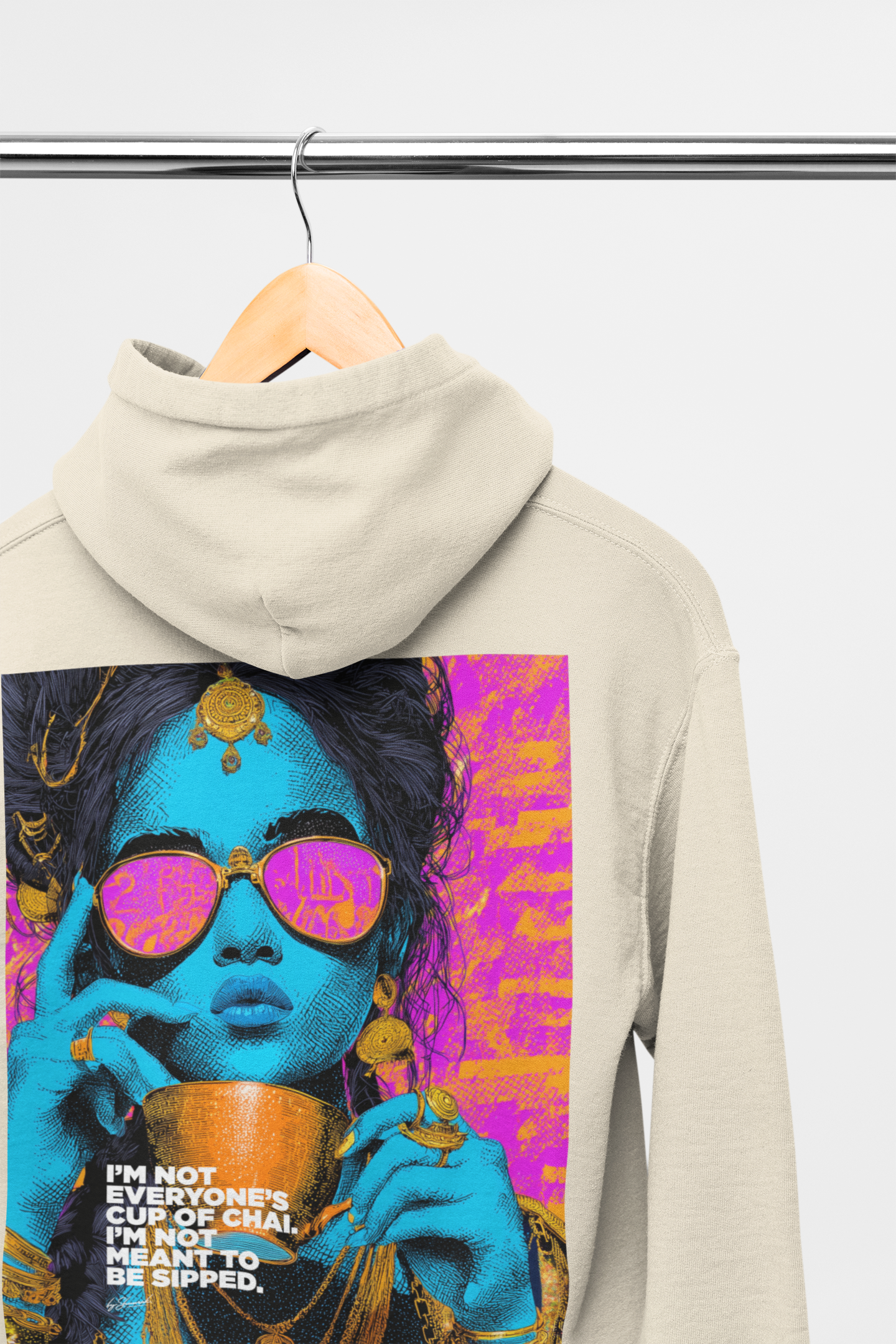 Masala Chai Hoodies - Available in Beige Grey or White