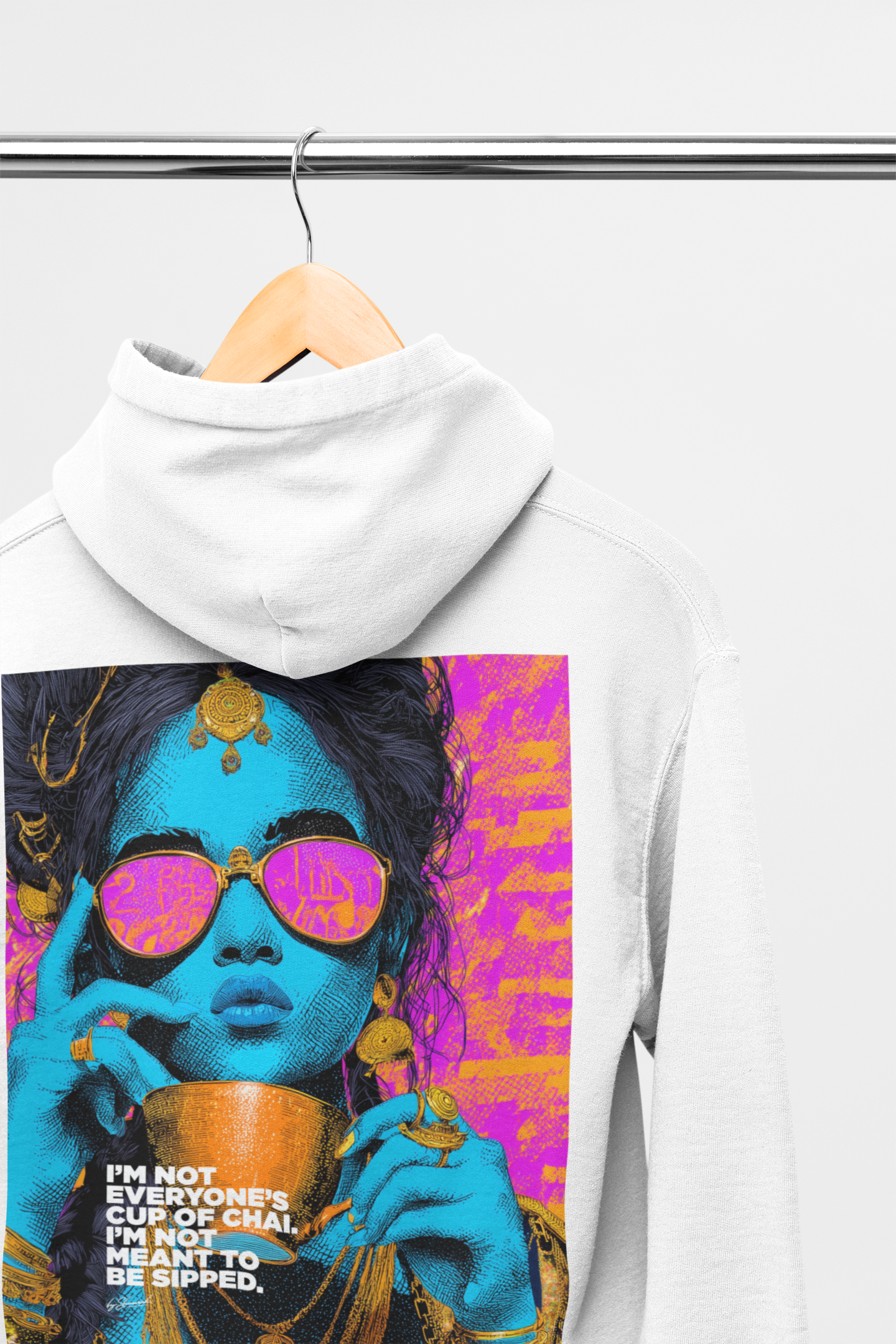 Masala Chai Hoodies - Available in Beige Grey or White