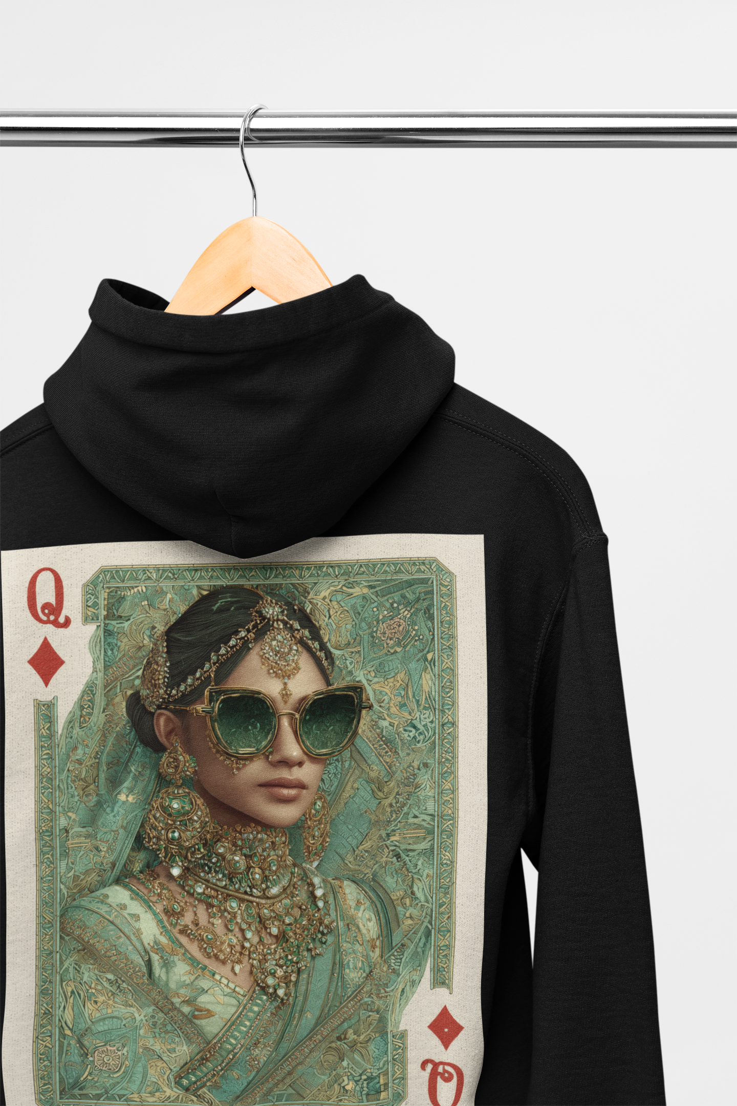 THE DIAMOND QUEEN HOODIES - Available in Green Grey or Black