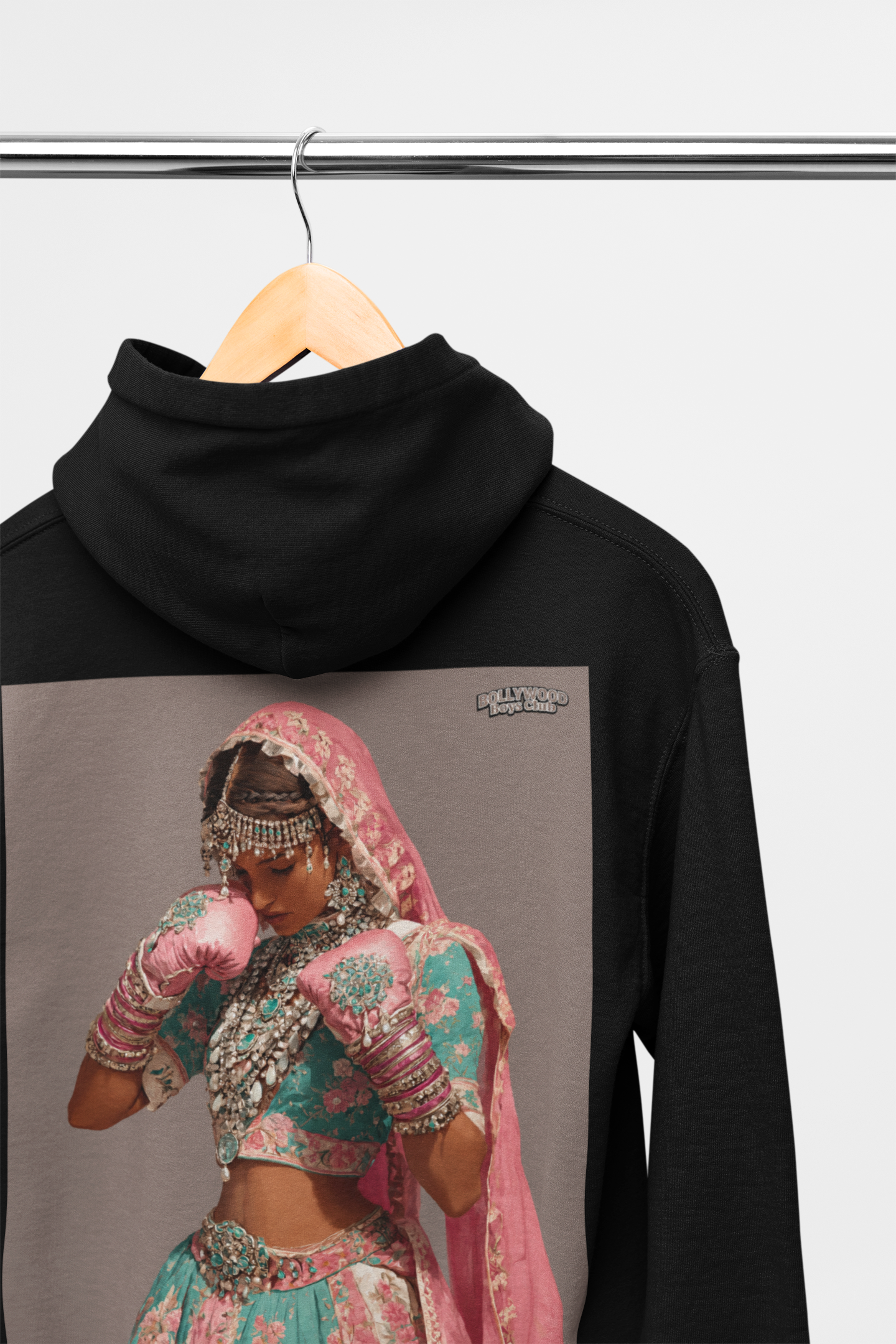 Boxed Hoodie - Available in Sports Grey White Black Pink & Grey