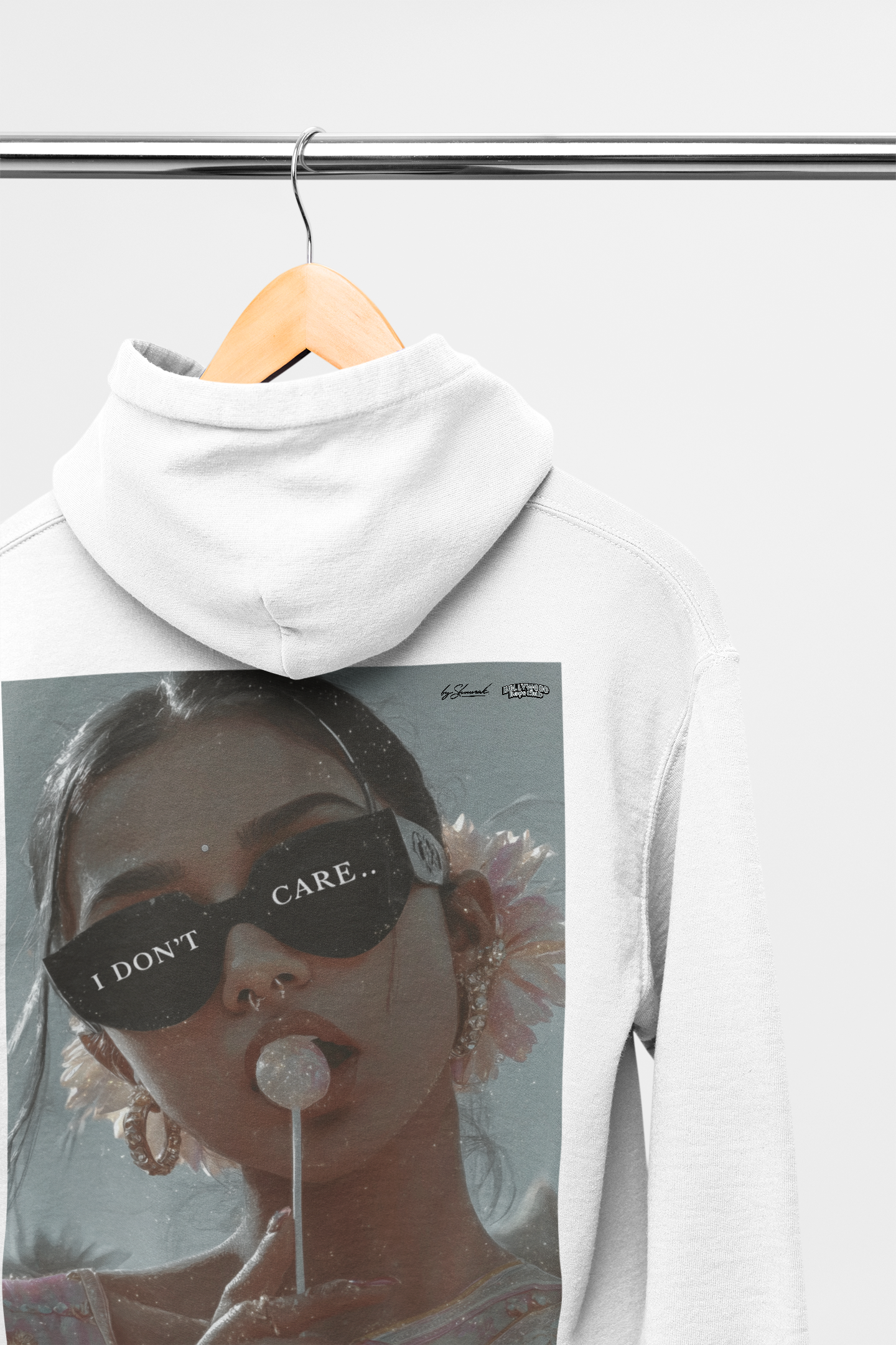 Don't Care Hoodie - Available in Black Grey or White