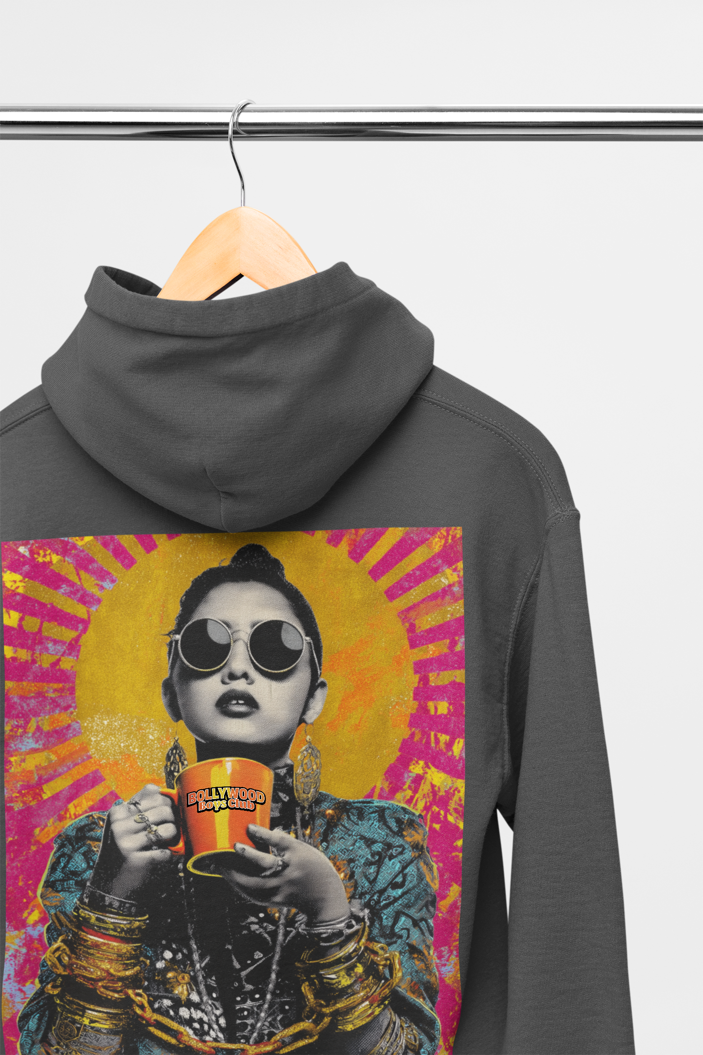 Half Cup Of Chai Hoodie  - Available in Grey or Black