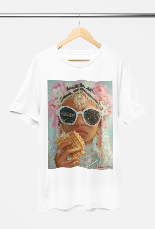 WAFFLER T-SHIRT - AVAILABLE IN Grey Pink or White