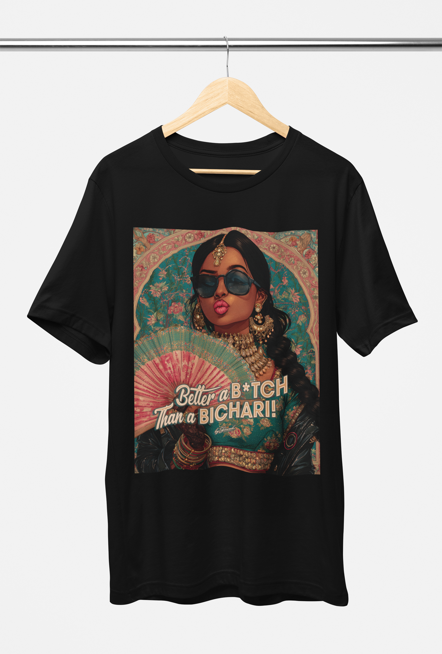 BICHARI - T-SHIRT : Beige White Purple Or Black